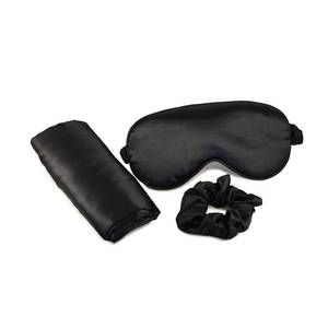 NEW MORNING GLAMOUR ultimate sleep satin pillowcase, eye mask and scrunchie set